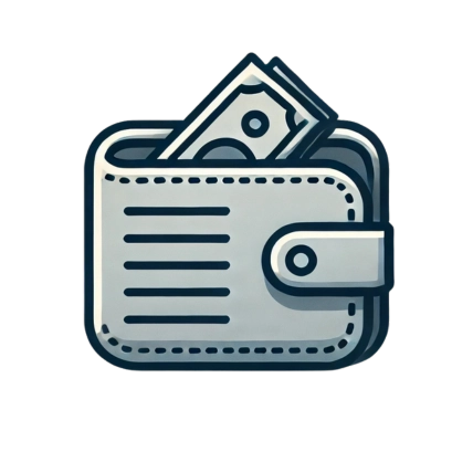 錢包空空，剩下很少的錢